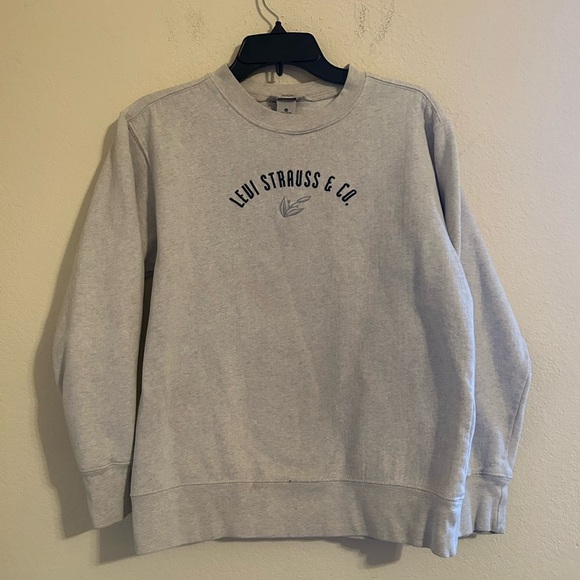 Vintage Levi Dry Goods Strauss & Co. Gray Sweatshirt Women’s Size Medium Cotton - Picture 1 of 10
